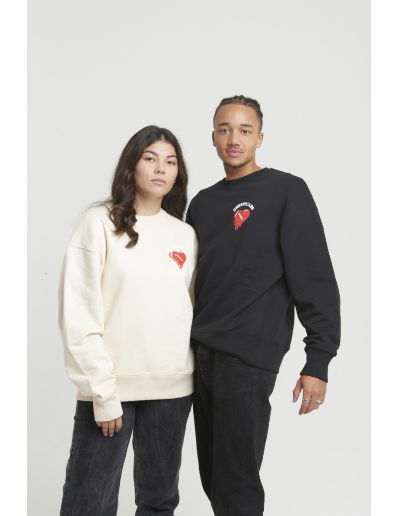 HEART DRIP -  SWEAT CREWNECK